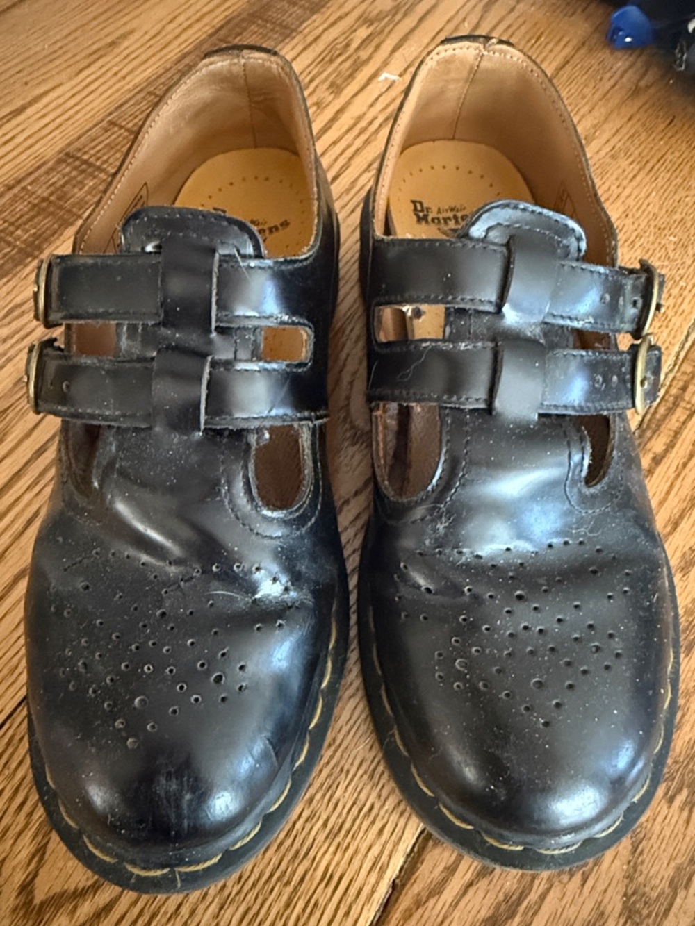Dr. Martens Black Leather Mary Jane Shoes